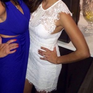 White lace dress